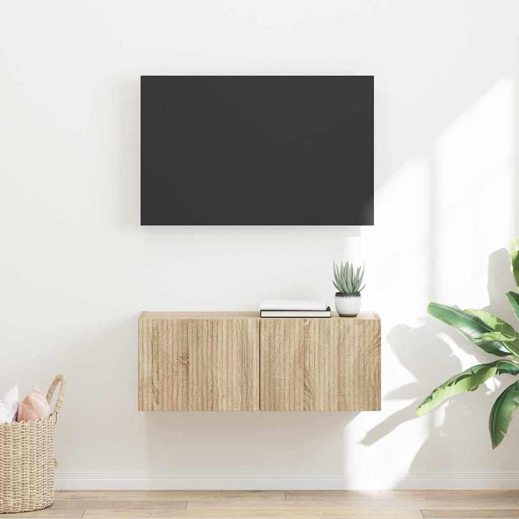 vidaXL TV-Wandschrank Sonoma 60 x 31 x 29,5 cm Holzwerkstoff