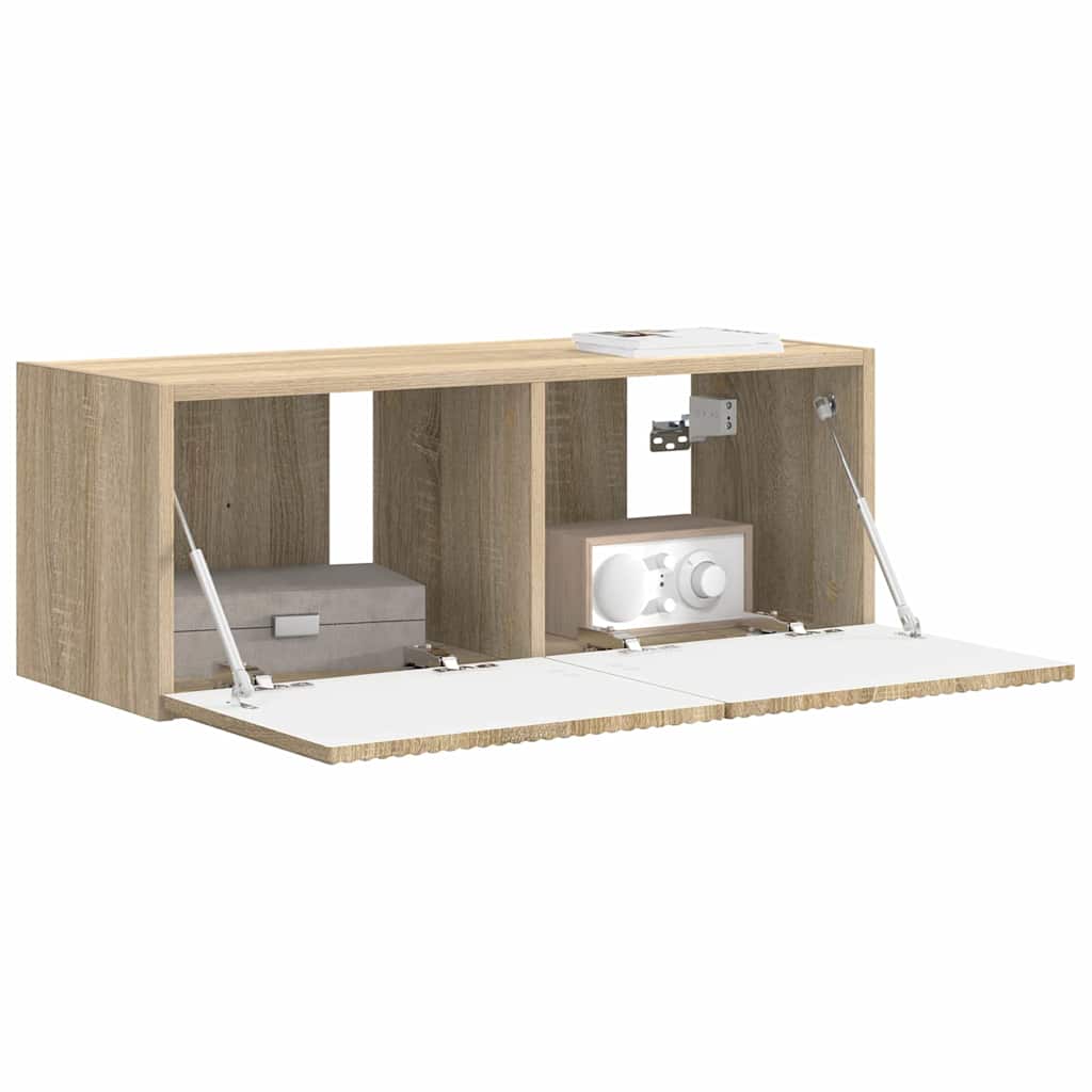 vidaXL TV-Wandschrank Sonoma 60 x 31 x 29,5 cm Holzwerkstoff