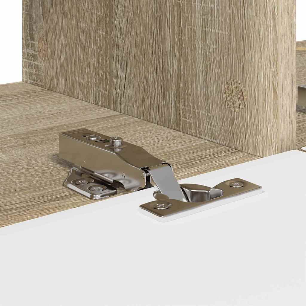 vidaXL TV-Wandschrank 2 pcs Sonoma 60 x 31 x 29,5 cm Holzwerkstoff