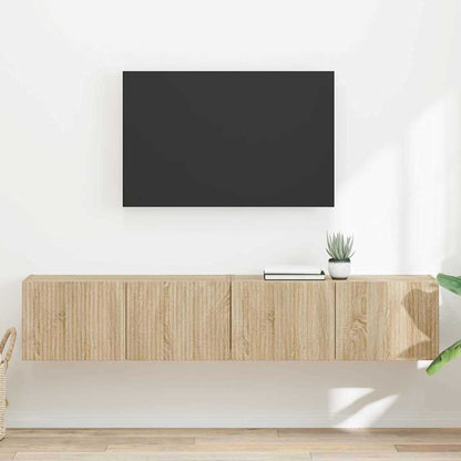 vidaXL TV-Wandschrank 2 pcs Sonoma 60 x 31 x 29,5 cm Holzwerkstoff