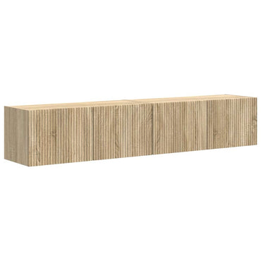 vidaXL TV-Wandschrank 2 pcs Sonoma 60 x 31 x 29,5 cm Holzwerkstoff