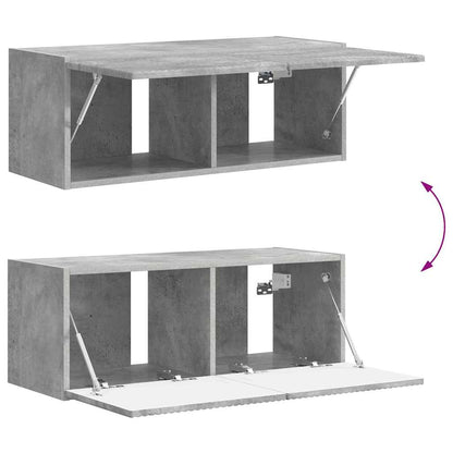 vidaXL TV-Wandschrank Beton 60 x 31 x 29,5 cm Holzwerkstoff