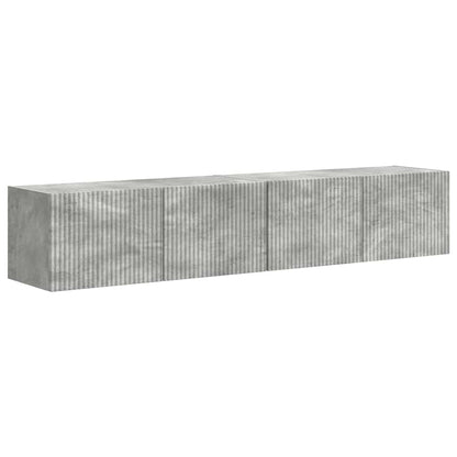 vidaXL TV-Wandschrank 2 pcs Beton 60 x 31 x 29,5 cm Holzwerkstoff