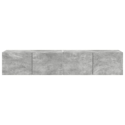 vidaXL TV-Wandschrank 2 pcs Beton 60 x 31 x 29,5 cm Holzwerkstoff