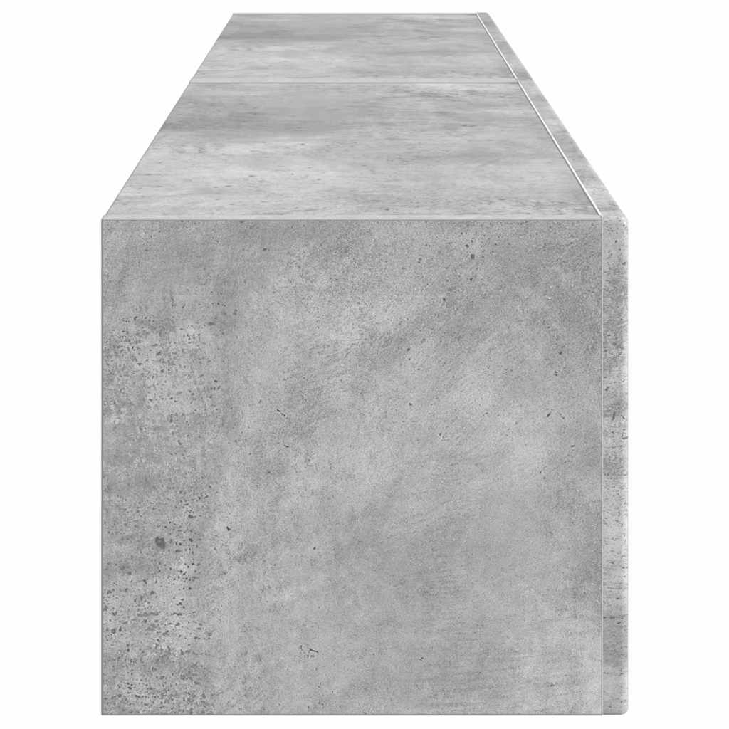 vidaXL TV-Wandschrank 2 pcs Beton 60 x 31 x 29,5 cm Holzwerkstoff