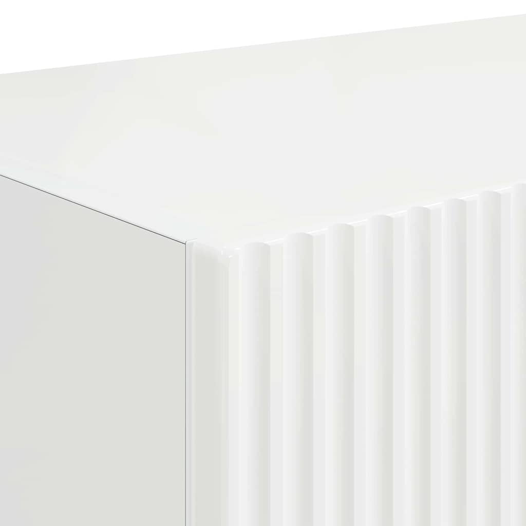 vidaXL TV-Wandschrank Glänzend Weiß 60 x 31 x 29,5 cm Holzwerkstoff
