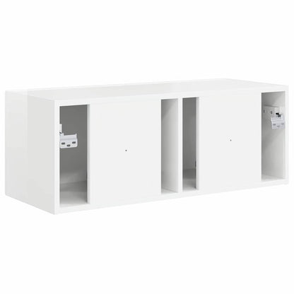 vidaXL TV-Wandschrank Glänzend Weiß 60 x 31 x 29,5 cm Holzwerkstoff