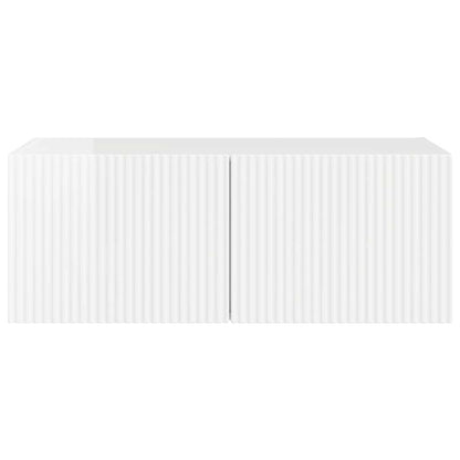 vidaXL TV-Wandschrank Glänzend Weiß 60 x 31 x 29,5 cm Holzwerkstoff