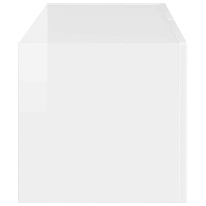 vidaXL TV-Wandschrank Glänzend Weiß 60 x 31 x 29,5 cm Holzwerkstoff