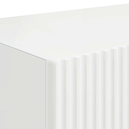 vidaXL TV-Wandschrank 2 pcs Glänzend Weiß 60 x 31 x 29,5 cm