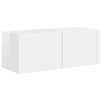 vidaXL TV-Wandschrank 2 pcs Glänzend Weiß 60 x 31 x 29,5 cm
