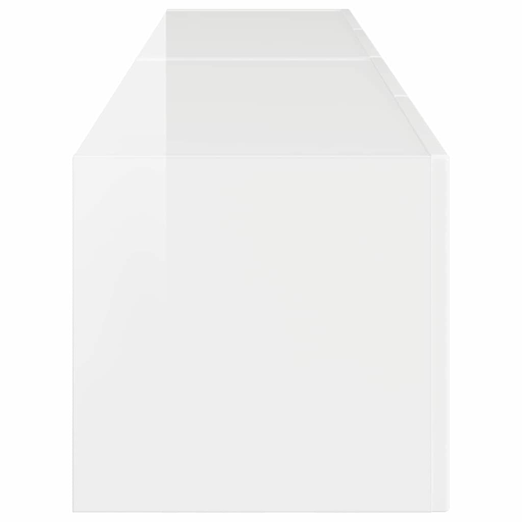 vidaXL TV-Wandschrank 2 pcs Glänzend Weiß 60 x 31 x 29,5 cm