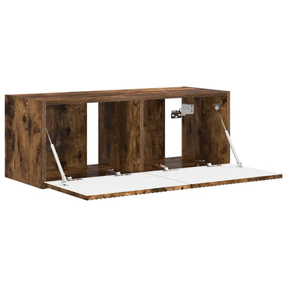 vidaXL TV-Wandschrank Wandmontiert Geräucherte Eiche 60 x 31 x 29,5 cm
