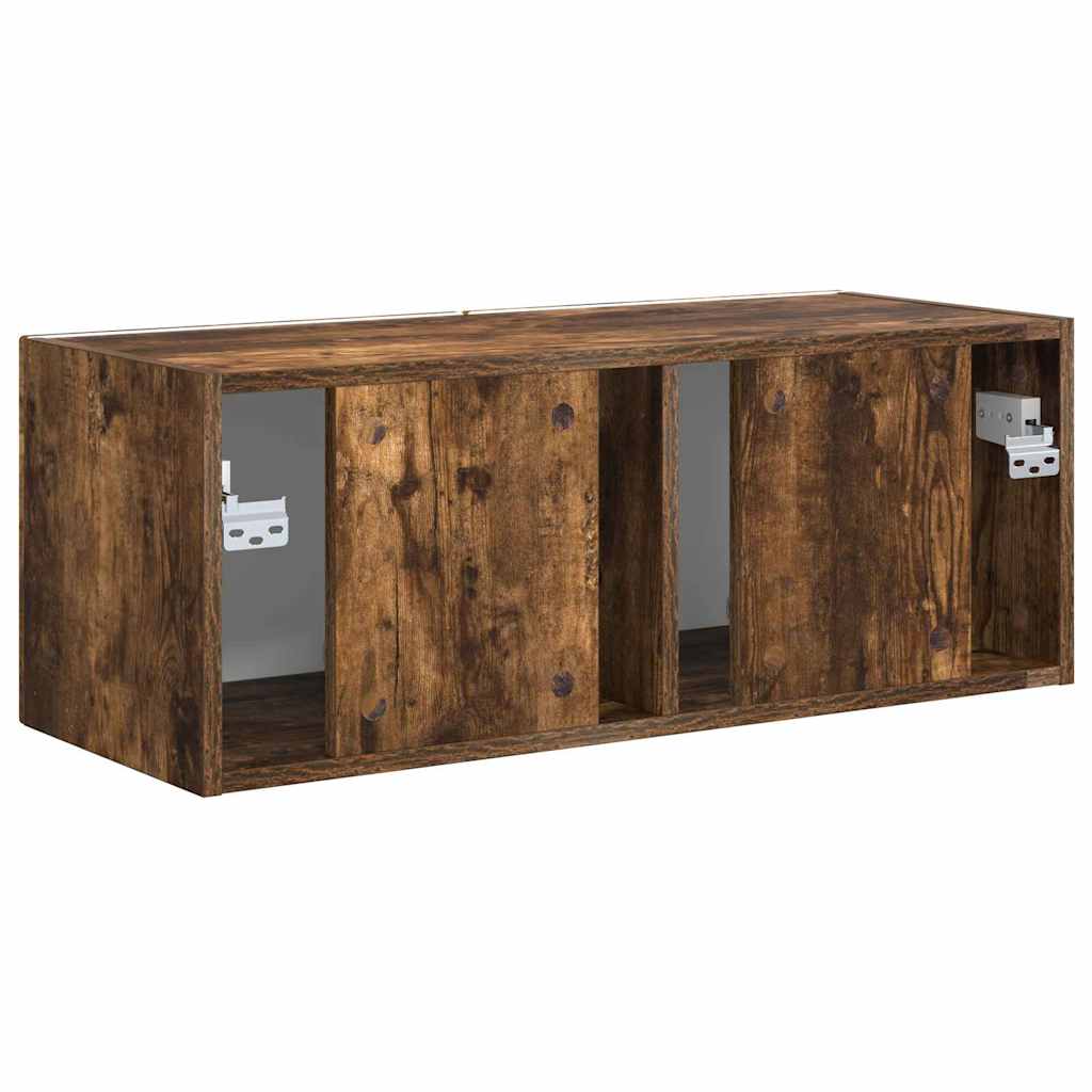 vidaXL TV-Wandschrank Wandmontiert Geräucherte Eiche 60 x 31 x 29,5 cm