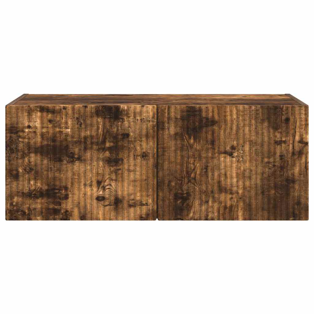 vidaXL TV-Wandschrank Wandmontiert Geräucherte Eiche 60 x 31 x 29,5 cm