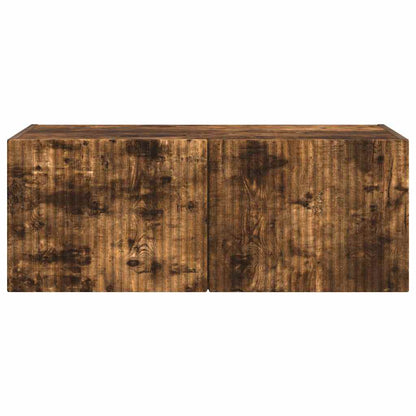 vidaXL TV-Wandschrank Wandmontiert Geräucherte Eiche 60 x 31 x 29,5 cm