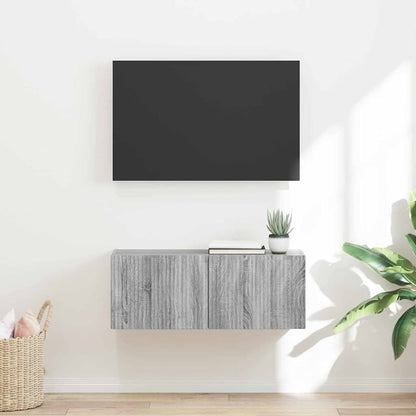 vidaXL TV-Wandschrank Graues Sonoma 60 x 31 x 29,5 cm Holzwerkstoff