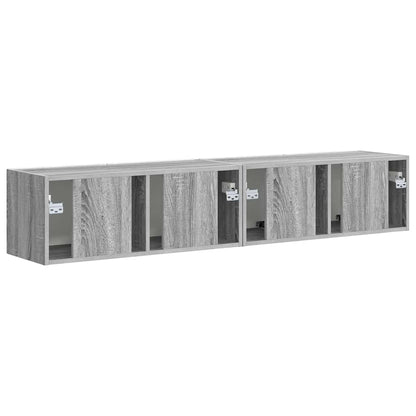 TV-Wandschrank 2 pcs Graues Sonoma 60 x 31 x 29,5 cm