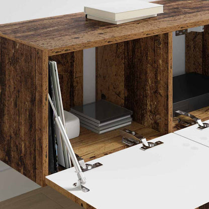 vidaXL TV-Wandschrank 2 pcs Altholz 60 x 31 x 29,5 cm Holzwerkstoff