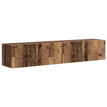 vidaXL TV-Wandschrank 2 pcs Altholz 60 x 31 x 29,5 cm Holzwerkstoff