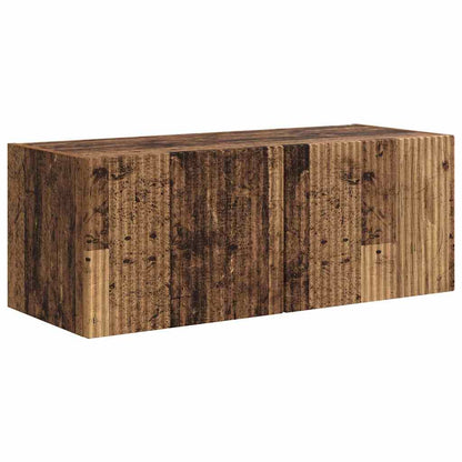 vidaXL TV-Wandschrank 2 pcs Altholz 60 x 31 x 29,5 cm Holzwerkstoff