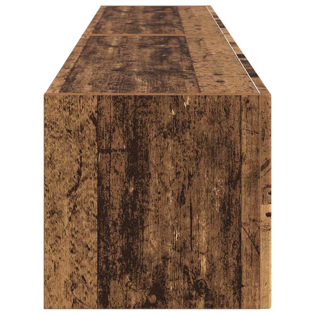 vidaXL TV-Wandschrank 2 pcs Altholz 60 x 31 x 29,5 cm Holzwerkstoff