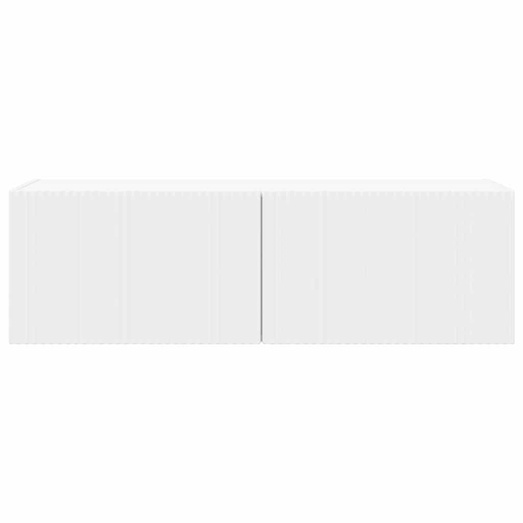 vidaXL TV-Wandschrank Weiß 98 x 31 x 29,5 cm Holzwerkstoff
