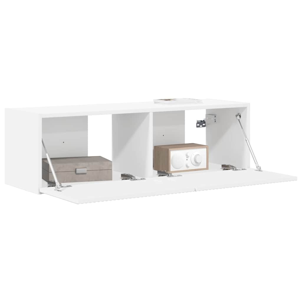 vidaXL TV-Wandschrank Weiß 98 x 31 x 29,5 cm Holzwerkstoff