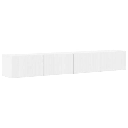 vidaXL TV-Wandschrank 2 pcs Weiß 98 x 31 x 29,5 cm Holzwerkstoff