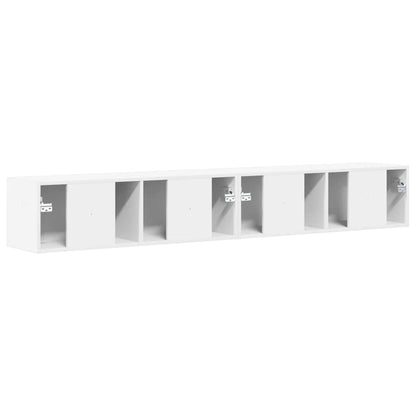 vidaXL TV-Wandschrank 2 pcs Weiß 98 x 31 x 29,5 cm Holzwerkstoff