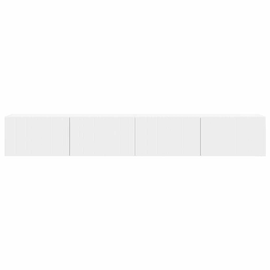 vidaXL TV-Wandschrank 2 pcs Weiß 98 x 31 x 29,5 cm Holzwerkstoff