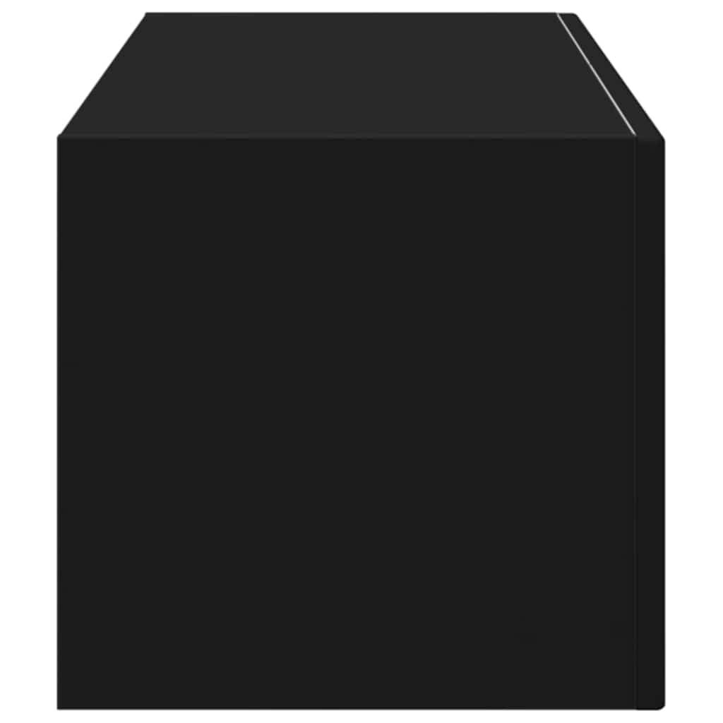 vidaXL TV-Wandschrank Schwarz 98 x 31 x 29,5 cm Holzwerkstoff