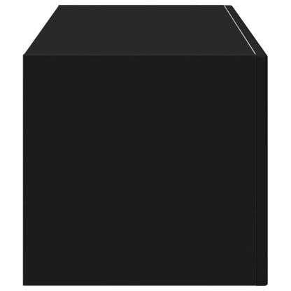 vidaXL TV-Wandschrank Schwarz 98 x 31 x 29,5 cm Holzwerkstoff