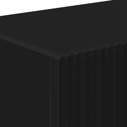 vidaXL TV-Wandschrank 2 pcs Schwarz 98 x 31 x 29,5 cm Holzwerkstoff