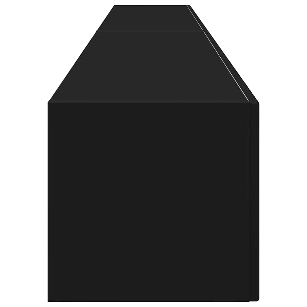 vidaXL TV-Wandschrank 2 pcs Schwarz 98 x 31 x 29,5 cm Holzwerkstoff