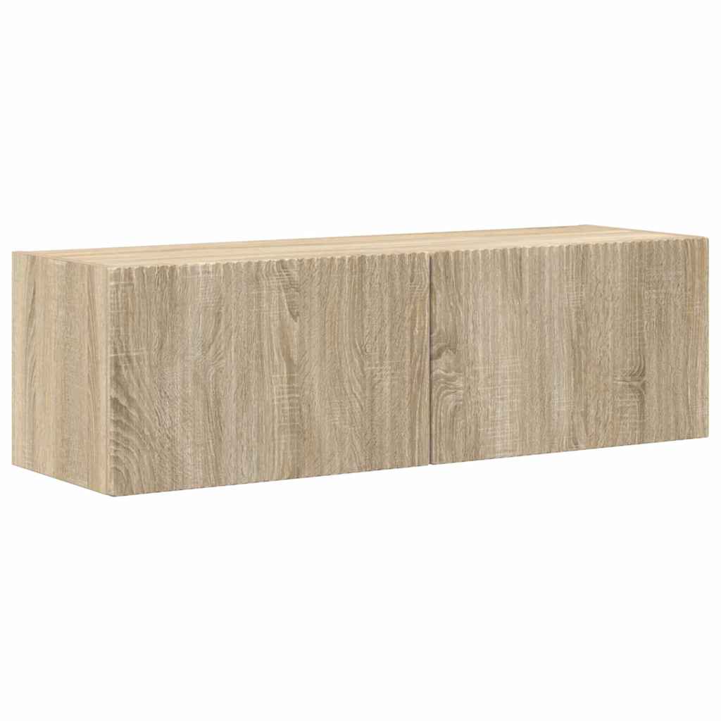 vidaXL TV-Wandschrank Sonoma 98 x 31 x 29,5 cm Holzwerkstoff