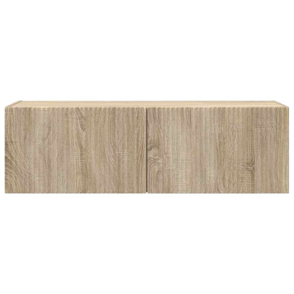 vidaXL TV-Wandschrank Sonoma 98 x 31 x 29,5 cm Holzwerkstoff