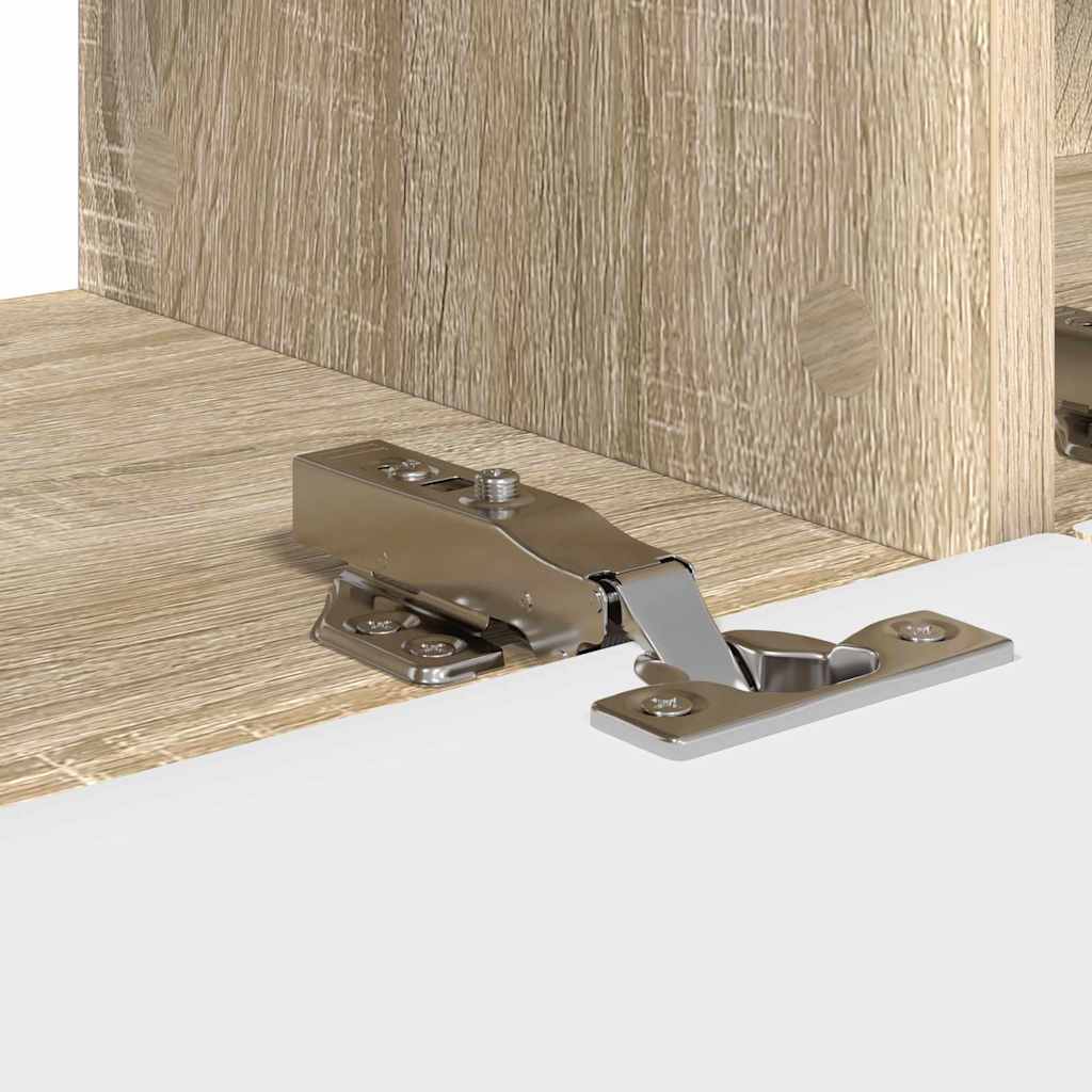 vidaXL TV-Wandschrank 2 pcs Sonoma 98 x 31 x 29,5 cm Holzwerkstoff
