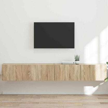 vidaXL TV-Wandschrank 2 pcs Sonoma 98 x 31 x 29,5 cm Holzwerkstoff
