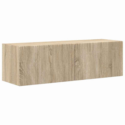 vidaXL TV-Wandschrank 2 pcs Sonoma 98 x 31 x 29,5 cm Holzwerkstoff