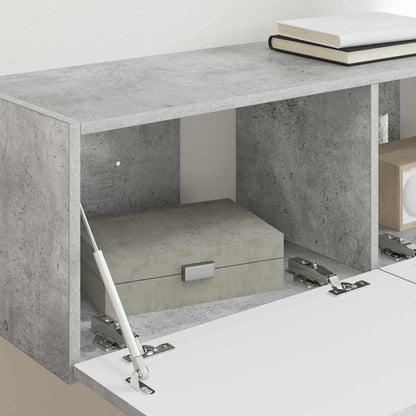 vidaXL TV-Wandschrank Beton 98 x 31 x 29,5 cm Holzwerkstoff