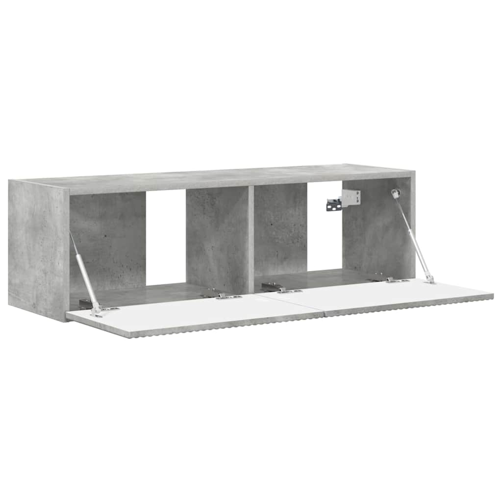 vidaXL TV-Wandschrank Beton 98 x 31 x 29,5 cm Holzwerkstoff