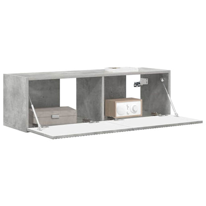 vidaXL TV-Wandschrank Beton 98 x 31 x 29,5 cm Holzwerkstoff