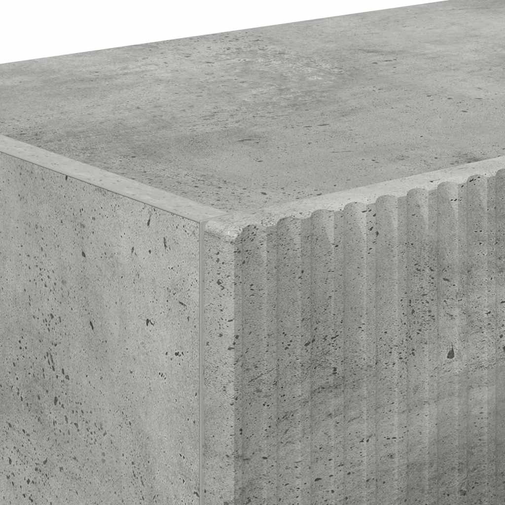 vidaXL TV-Wandschrank 2 pcs Beton 98 x 31 x 29,5 cm Holzwerkstoff