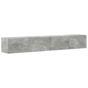 vidaXL TV-Wandschrank 2 pcs Beton 98 x 31 x 29,5 cm Holzwerkstoff