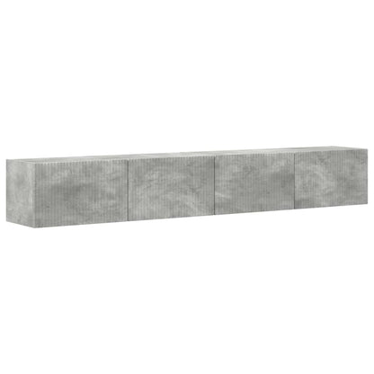vidaXL TV-Wandschrank 2 pcs Beton 98 x 31 x 29,5 cm Holzwerkstoff