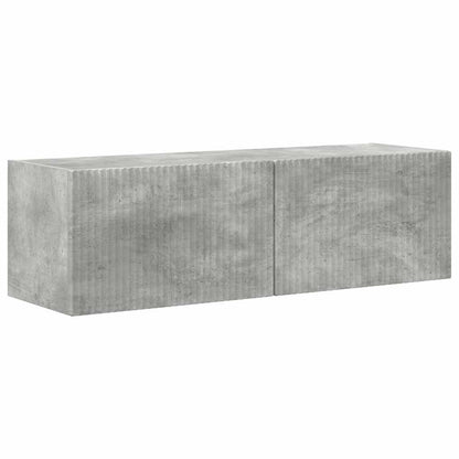 vidaXL TV-Wandschrank 2 pcs Beton 98 x 31 x 29,5 cm Holzwerkstoff