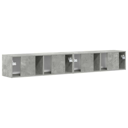 vidaXL TV-Wandschrank 2 pcs Beton 98 x 31 x 29,5 cm Holzwerkstoff
