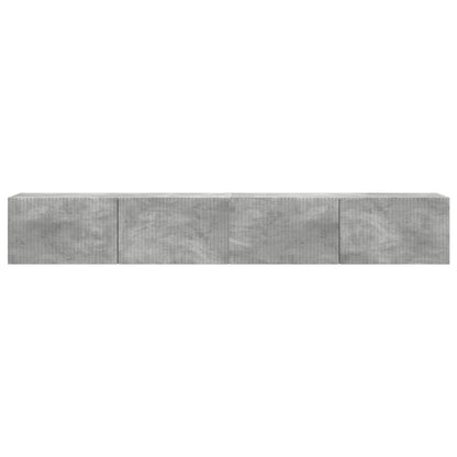vidaXL TV-Wandschrank 2 pcs Beton 98 x 31 x 29,5 cm Holzwerkstoff