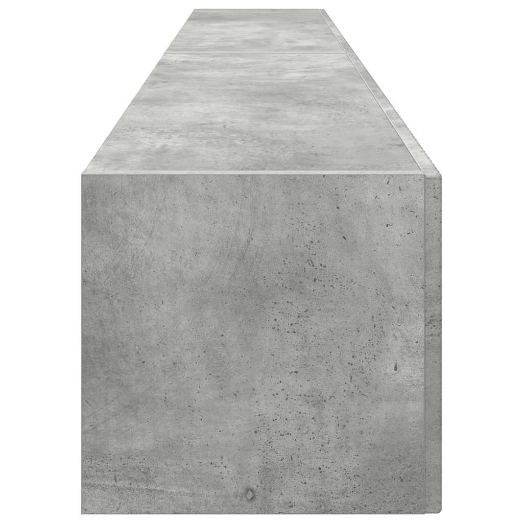 vidaXL TV-Wandschrank 2 pcs Beton 98 x 31 x 29,5 cm Holzwerkstoff